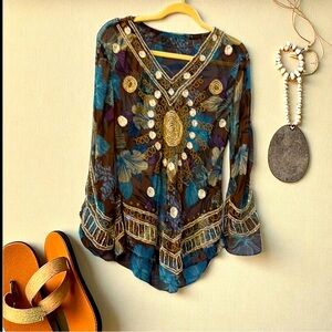 Bohemian Floral Women's Top